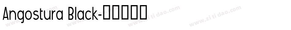 Angostura Black字体转换